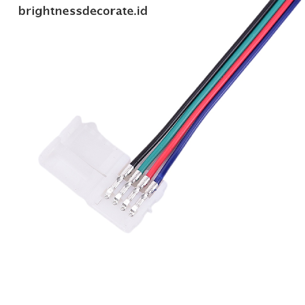 [birth] 10PCS 10mm 4 Pin Male Female PCB Connector Cable For RGB 5050 3528 LED Strip [ID]