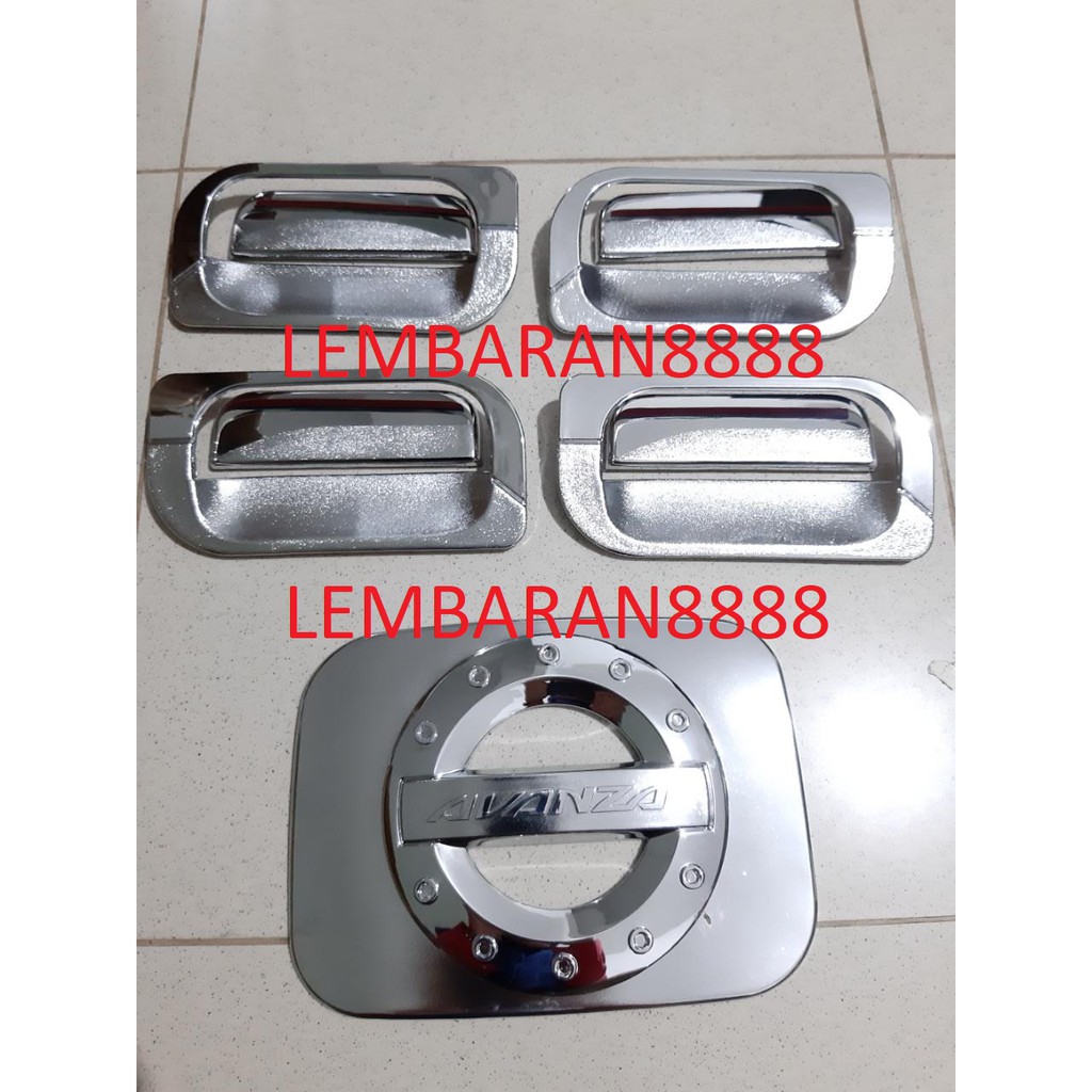 Paket Cover Handle+Outer +Tank Cover Chrome AVANZA XENIA LAMA