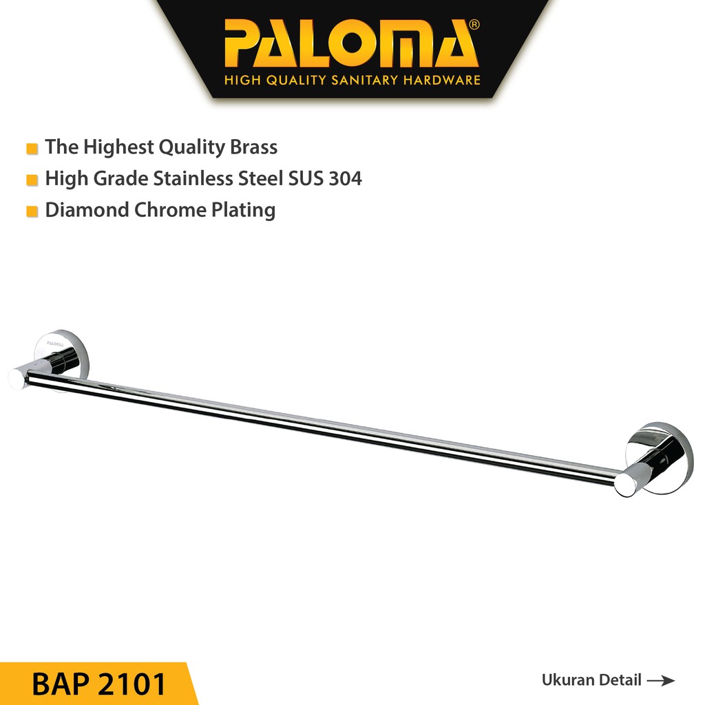 PALOMA BAP 2101 Rak Handuk Baju Gantungan Hanger Dinding Kamar Mandi