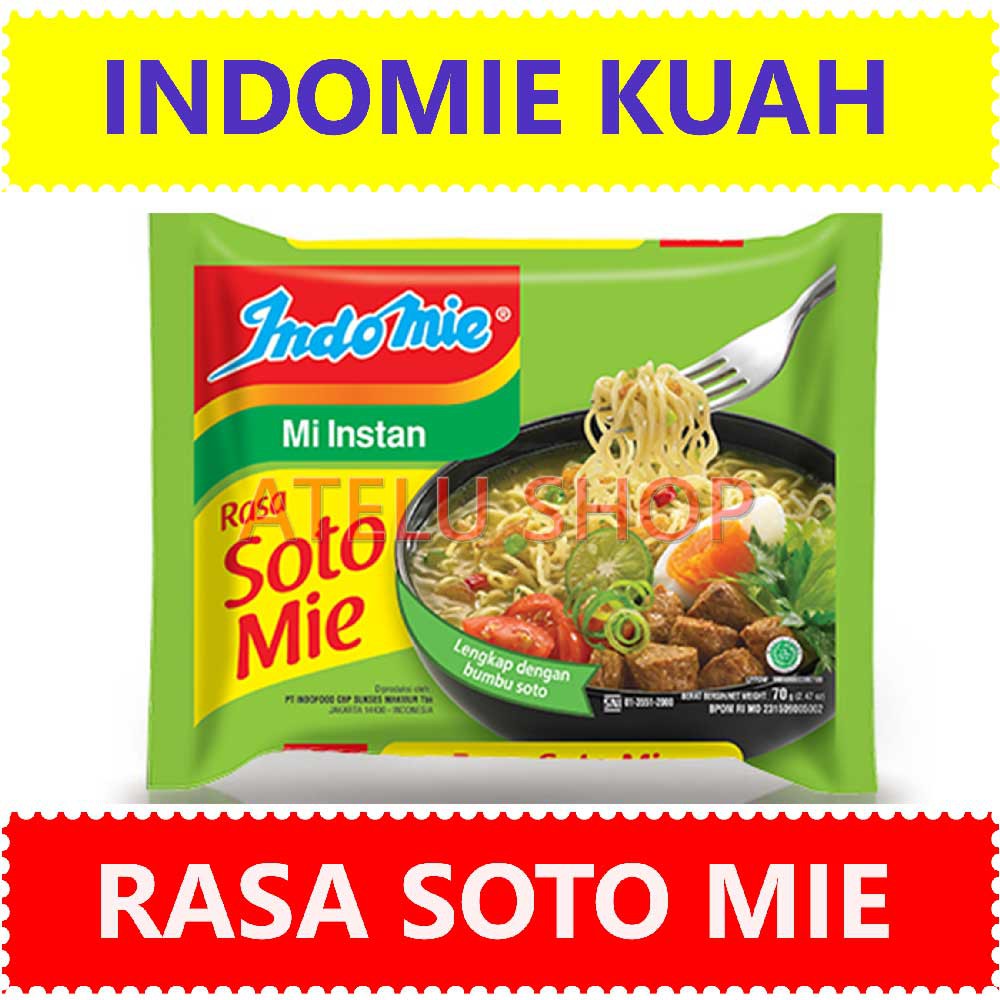 

Mi Kuah Indomie Mi Instan Rasa Soto Mie