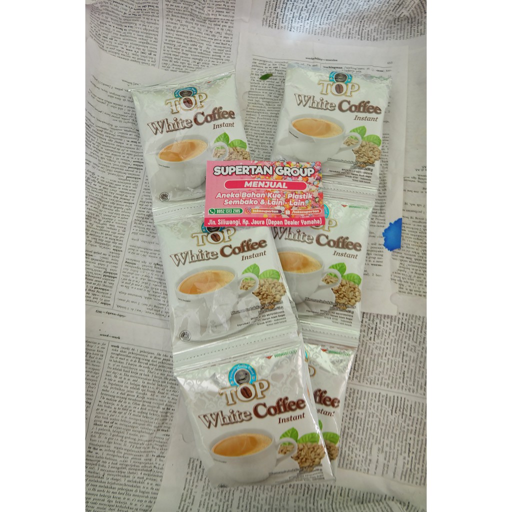 

TOP WHITE COFFE 21 GRAM @12 PCS