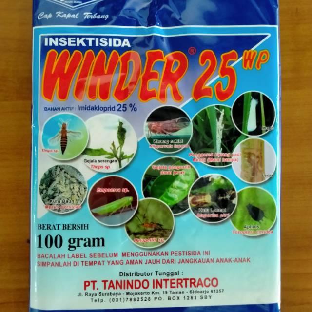 PEMBASMI HAMA PADA TANAMAN. Insektisida sistemik winder bubuk 25 wp isi 100 gr