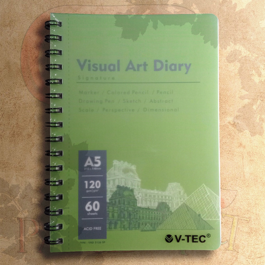 

Visual Art Diary/Buku Gambar/Sketch Book/Buku Sketch Model Spiral