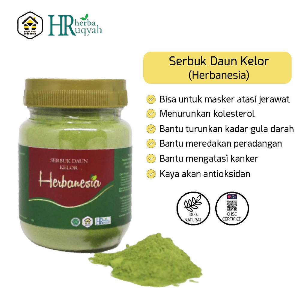 Bubuk Daun Kelor Masker Bubuk Organik Masker Wajah Moringa Powder Bubuk Daun Kelor Murni