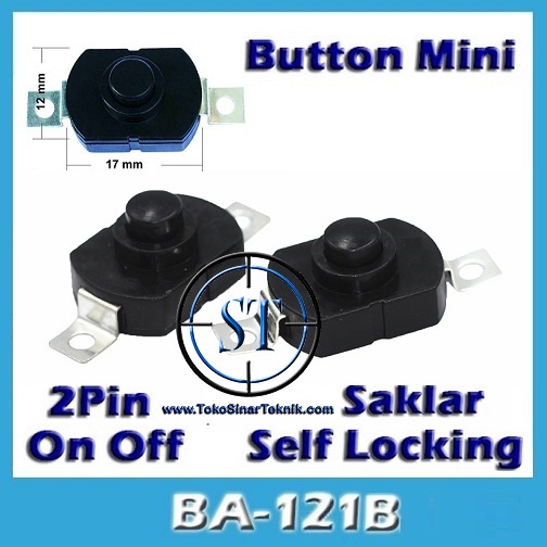 BA-121B Switch Senter 17x12mm 1A 1712KD Saklar Senter KAN Senter Kepala / Flashlight CREE