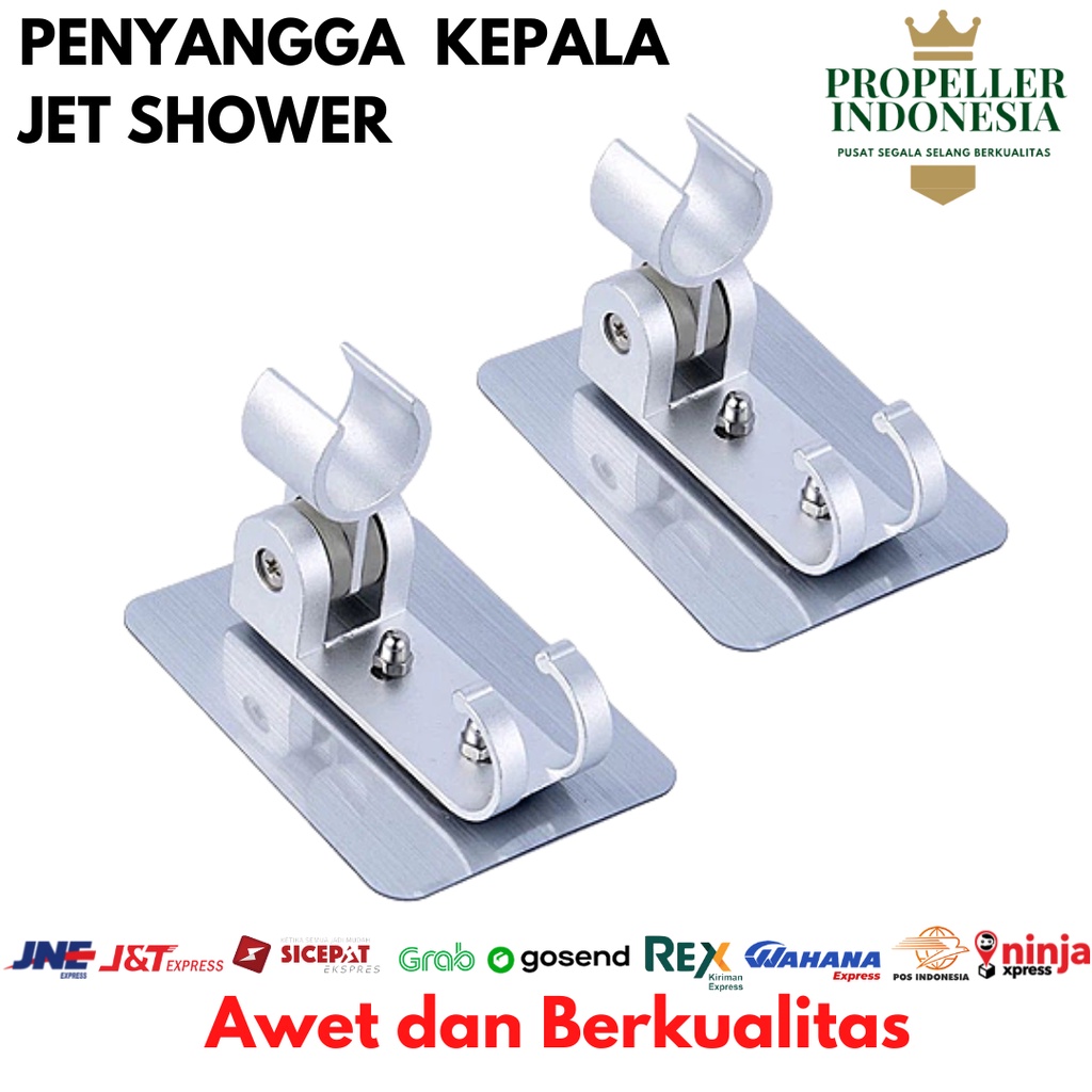 Dudukan Penyangga Shower Bidet Gantungan Kepala Shower Tempel