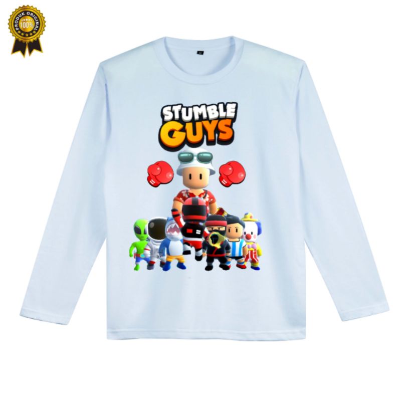 BAJU KAOS ANAK STUMBLE GUYS UNISEX LENGAN PANJANG BAHAN PREMIUM