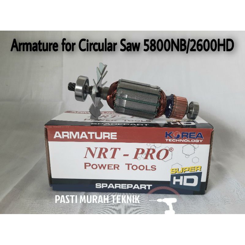 Armature for Circular Saw type 5800NB/2600HD merk NRT-PRO