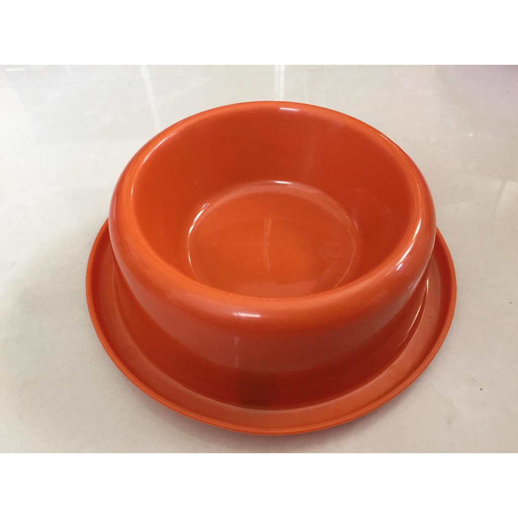 DA83 Mangkuk Plastik Anti Semut 18cm Tempat Mkanan Kucing Plastic Bowl