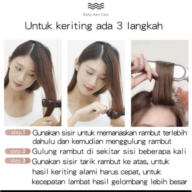 Sisir Catok Pelurus Rambut Curly Hair