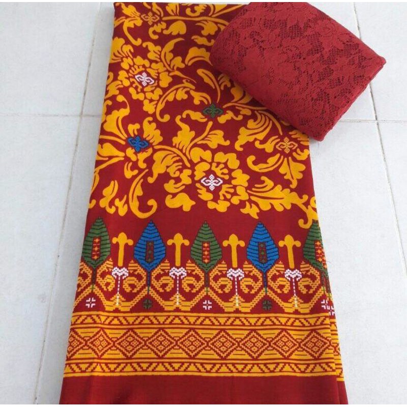 Set Kebaya brokat brukat kutubaru kutu baru putih pengantin akad bali jumbo seragam modern murah set