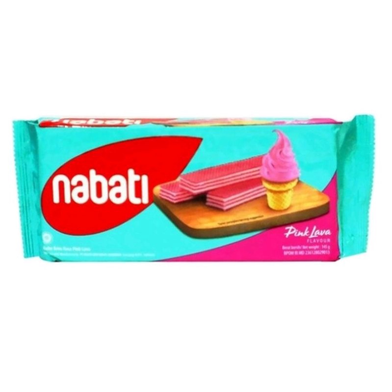 NABATI WAFER CREAM PINK LAVA 130GR