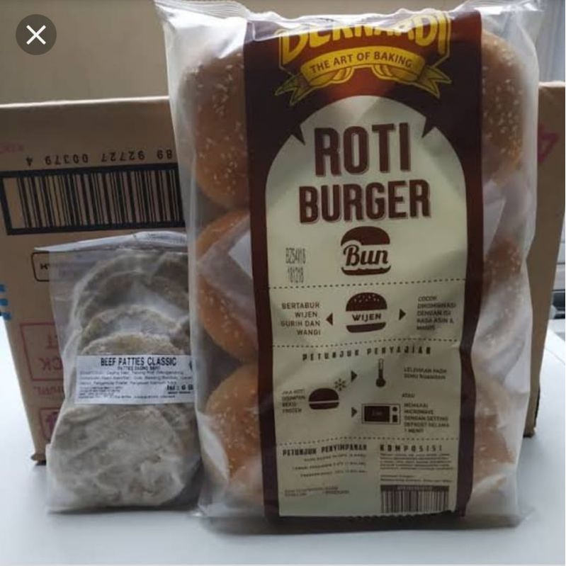 

Paket Burger wijen & daging sapi