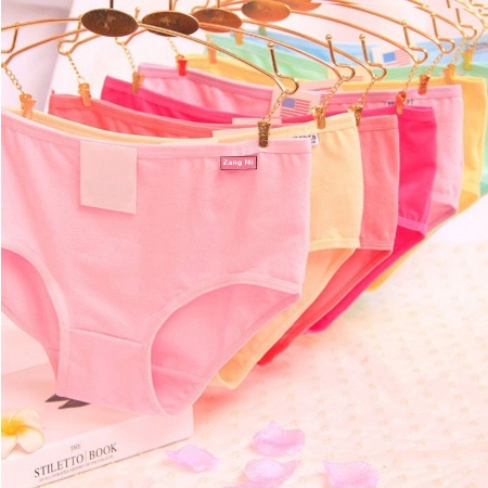 Grosir 1 Lusin / 12Pcs Undies Celana Dalam CD Wanita Polos Zang Mi Size M,L,XL,XXL,XXXL(Extra Jumbo)
