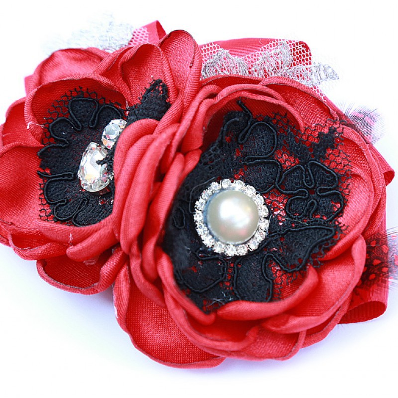 Pita Mini Anna Hairclip - Red