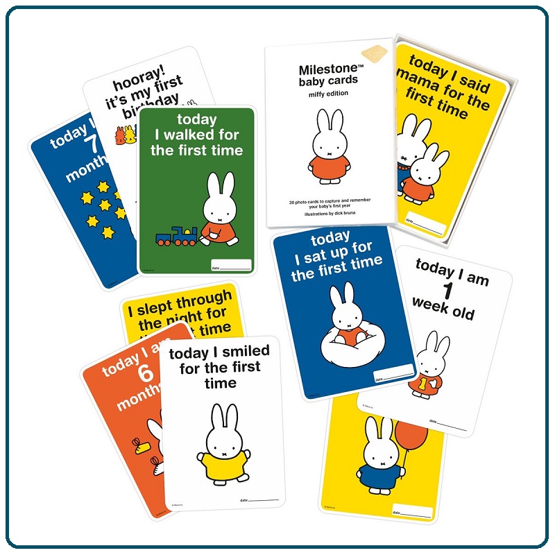 Milestone Miffy Baby Cards