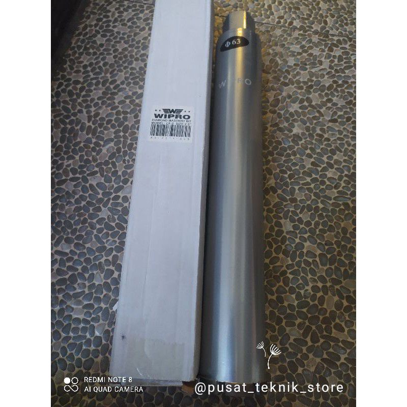 mata bor coring original merk WIPRO 2.5 inch mata coring pelubang beton, aspal, & batu