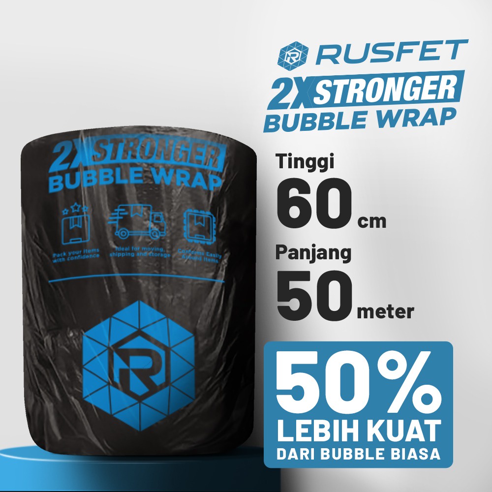 

Plastik Bubble Buble Wrap Hitam 60cm x 50m Babel Packing Tebal