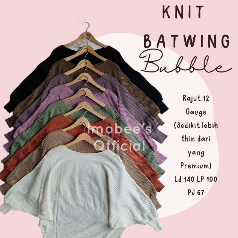 KNIT BATWING OVERSIZE // RAJUT BATWING LASPERAL // SWEATER RAJUT KALONG