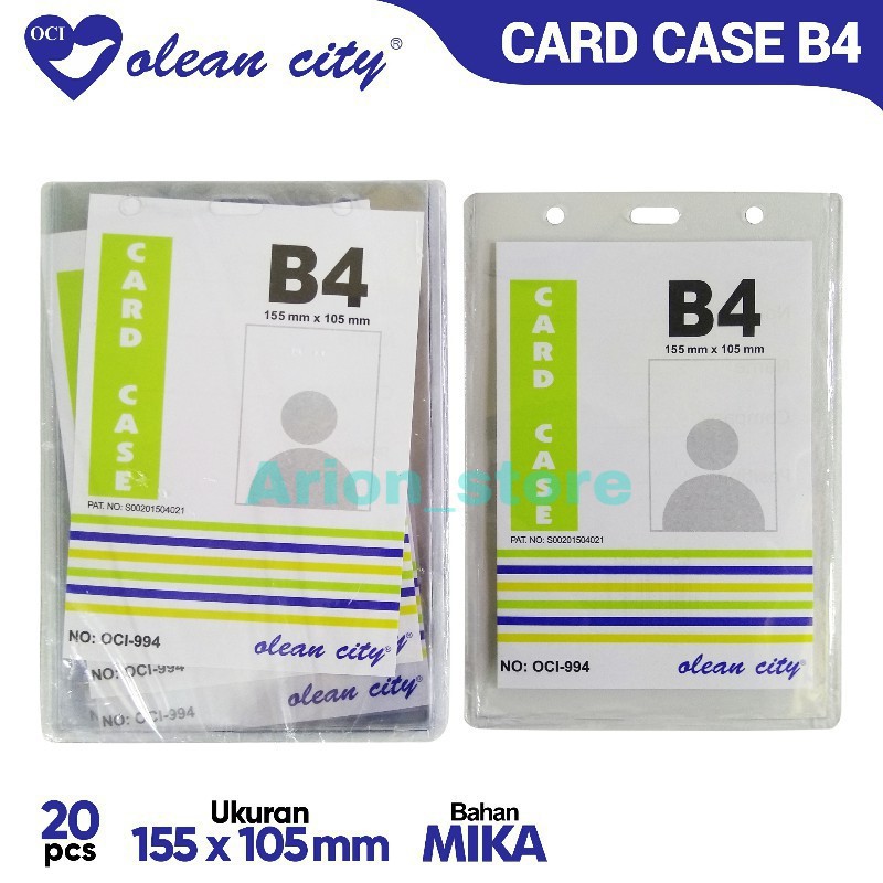 Jual Tempat Id Card Case B Plastik Kartu Nama Name Tag Plastik