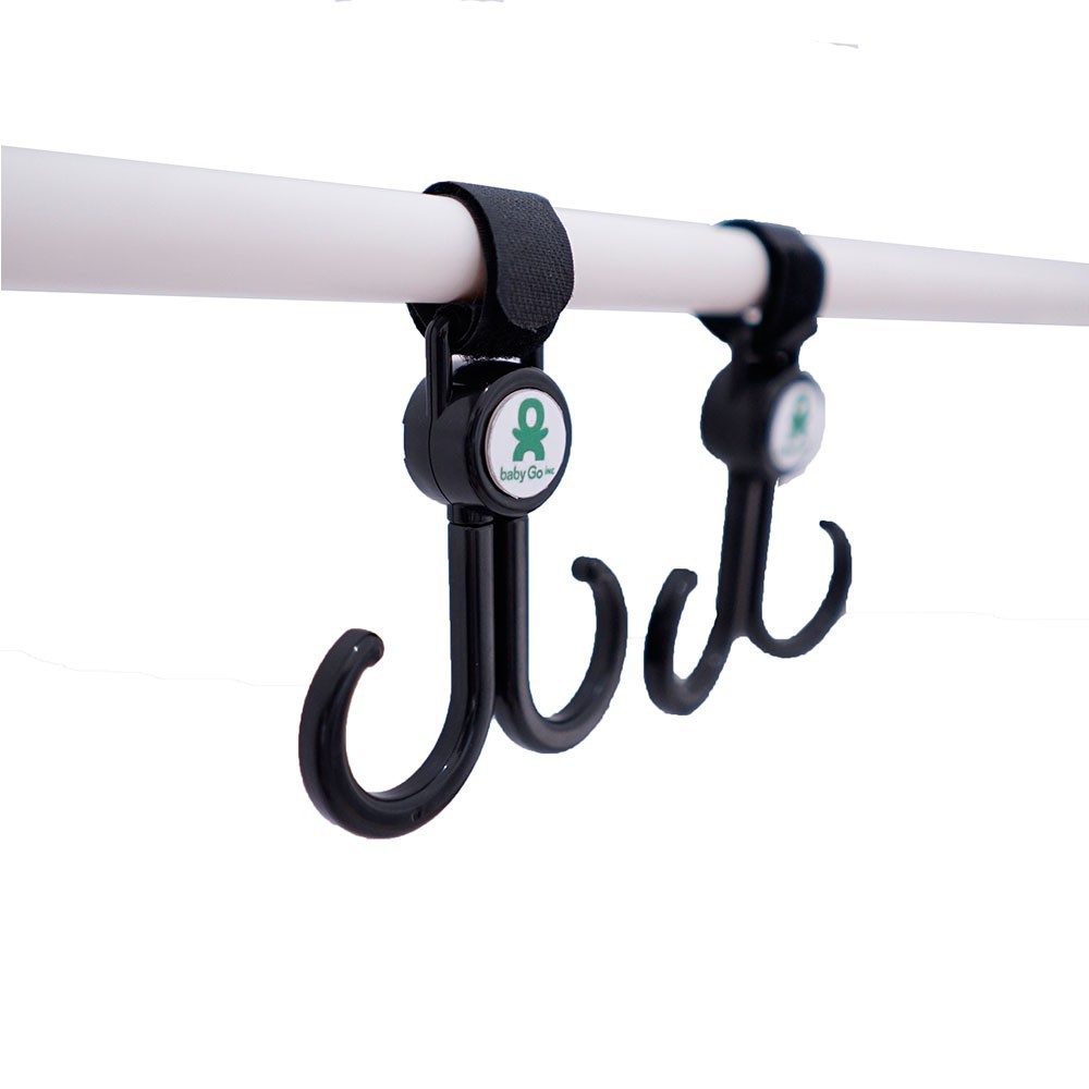 BabyGo Inc Stroller Anchor Hook Gantungan Stroller Black - 2 Pcs