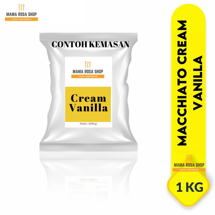 

Krim- Macchiato Cream Vanilla Powder / Bubuk Cream Vanilla / Foam (1Kg) -Krim.