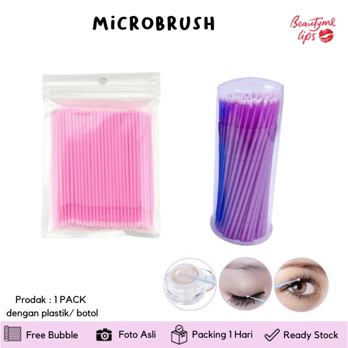 MICROBUDS For Eyelash Extension bulu Mata / microblading / sulam Microbrush brush bulu mata