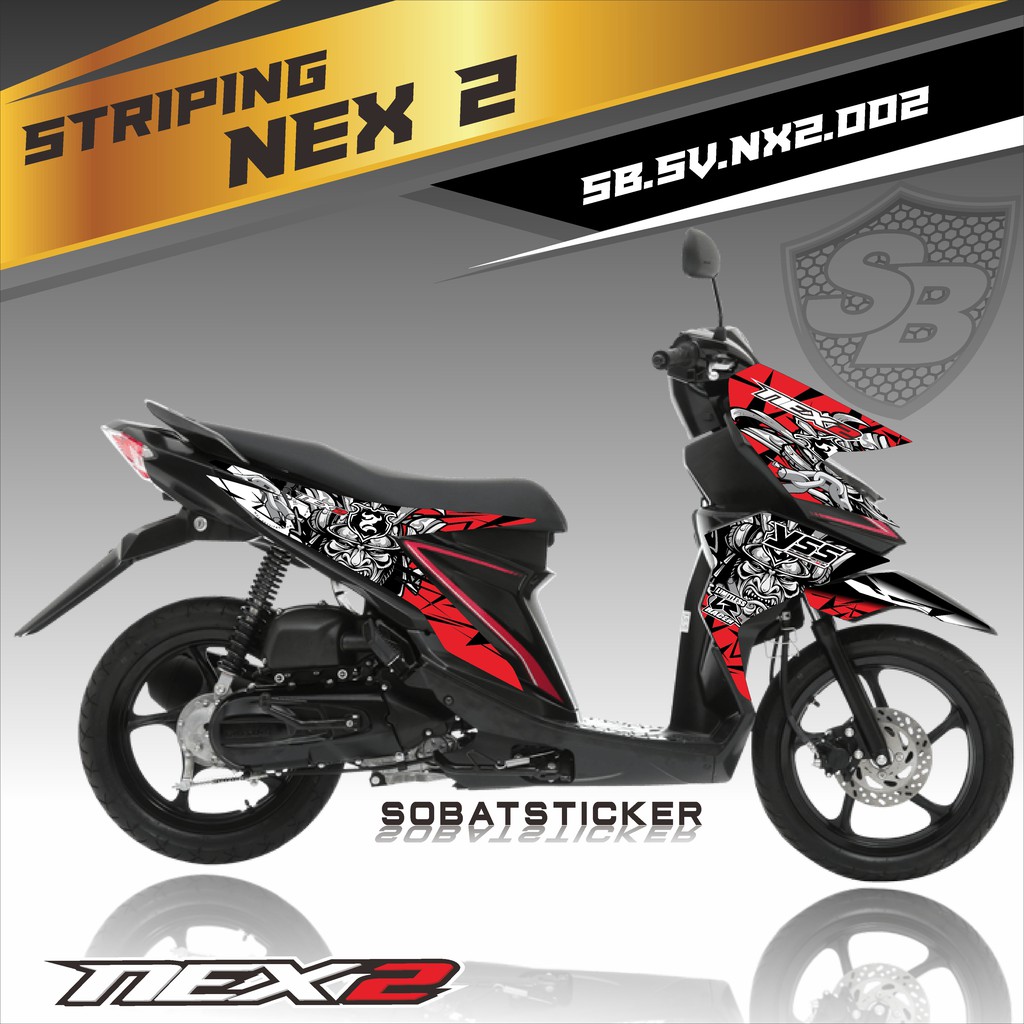 STRIPING NEX 2 -  Sticker Striping Variasi list SUZUKI NEX 2 002