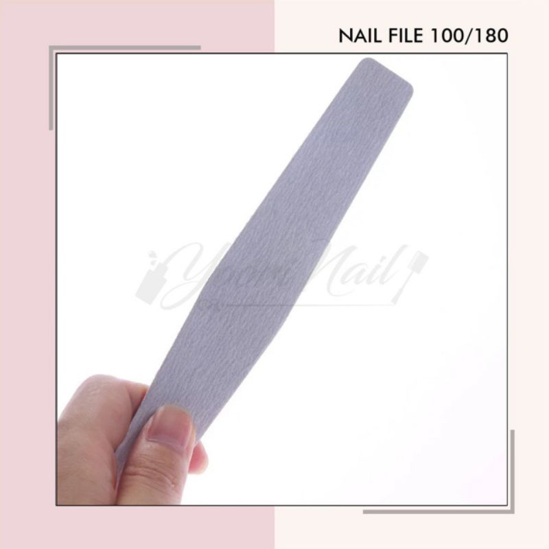 Sanding nail file 100/180 nail files nail art kikir kuku amplas kuku nail buffer
