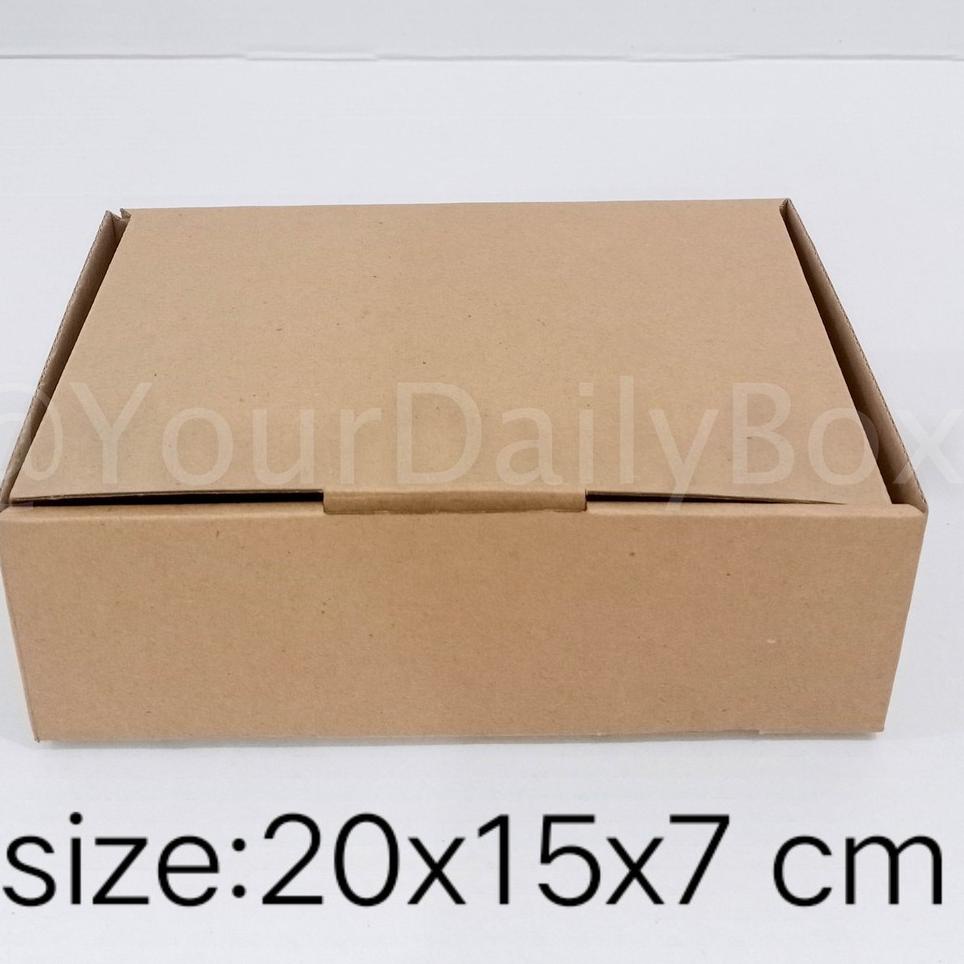 

[KODE 4] [isi 10 pcs] Kardus packing murah, box Die Cut uk 20x15x7 cm