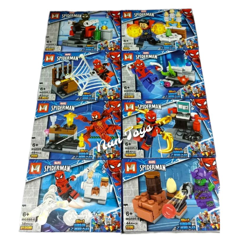 Mainan Lego Spiderman Kode MG595 8Pcs