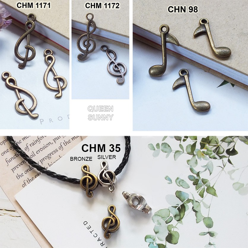 Jual Charm Melody Bandul Melodi Nada Not Balok Pendant Liontin Kalung Gelang | Shopee Indonesia