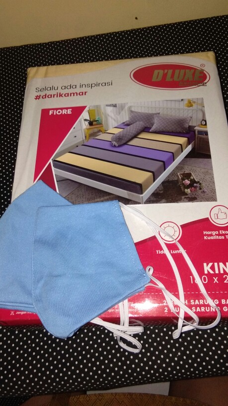 Masker Kain Anneclaire 2 Lapis Bisa Dicuci Dan Diisi Tissue