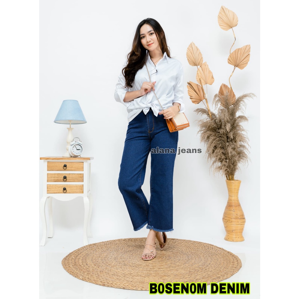 KULOT RAWIS BASIC DIVARY DENIM JEANS TEBAL COD SELURUH INDONESIA RAYA TERBAIK HANYA DI SHOPEE