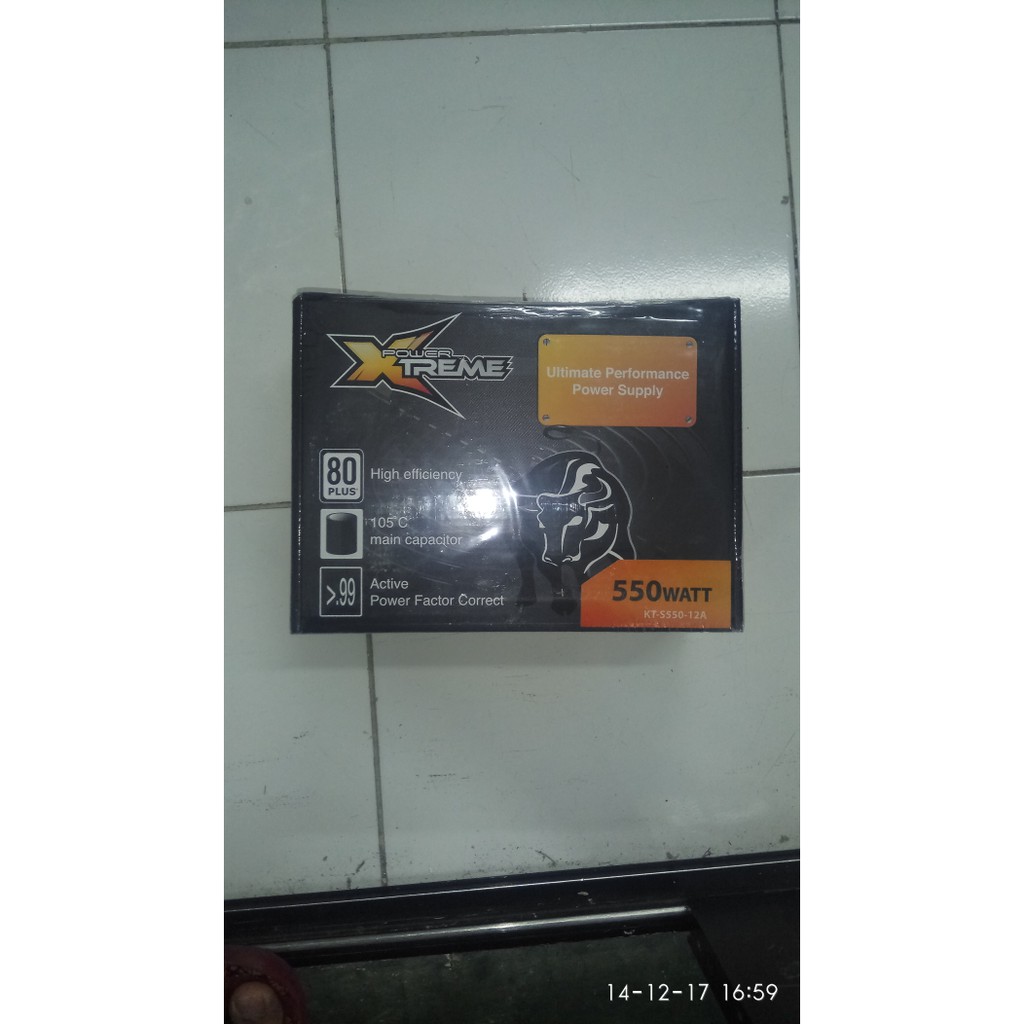 Power Supply ( PSU ) Gaming Xtreme 550w 80+ 6pin dan 8pin 550 watt