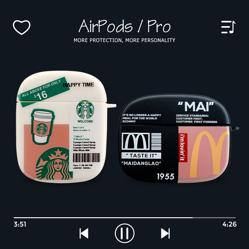 Soft Case Airpods 1 2 Starbucks Inpods 12 Mcdonald 's