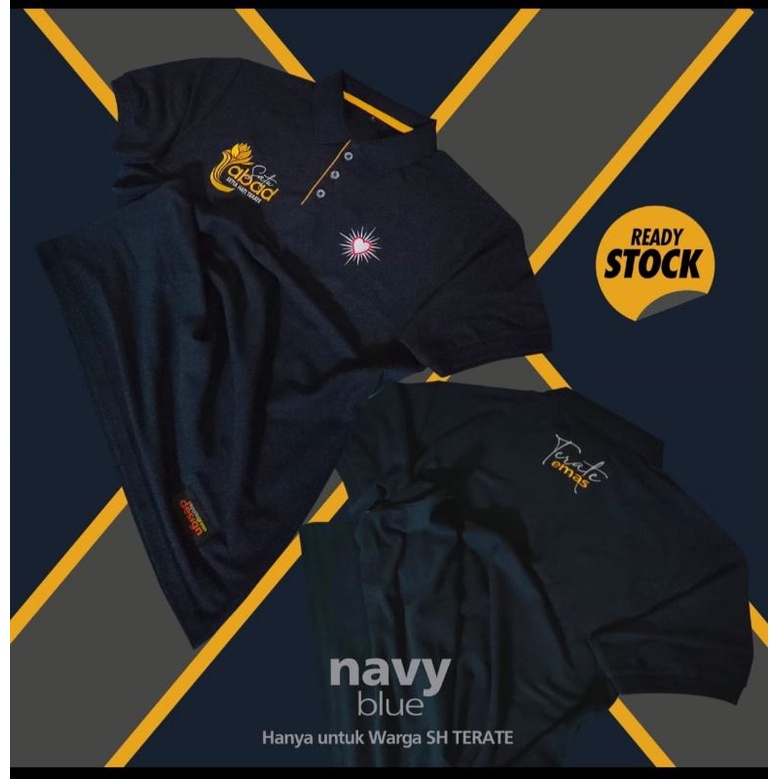 Kaos Polo PSHT premium berkerah Terate emas 1 abad 02
