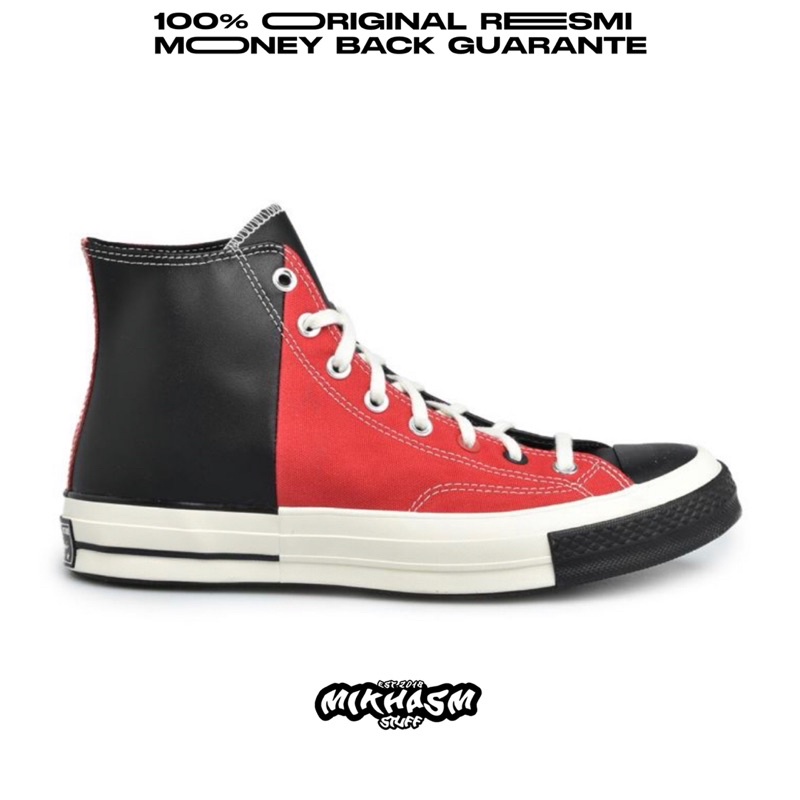 CONVERSE CHUCK 70S HIGH RIVAL RED BLACK EGRET ORIGINAL RESMI