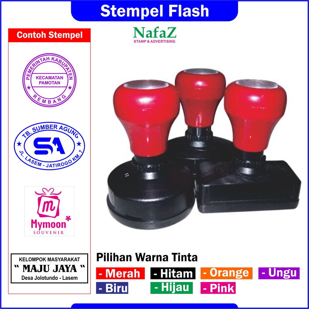 

Stempel Warna /Flash 1 warna pemerintahan dinas panitia