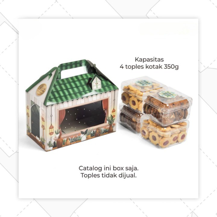 

(10pcs)Box Hampers Lebaran Kotak Kue kering Dus Packaging Cookies