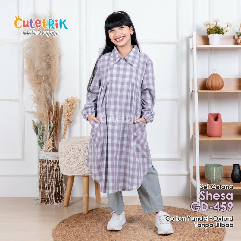 Ready Setelan Celana Anak Murah Shesa 5-13 tahun GD 459 by Cutetrik