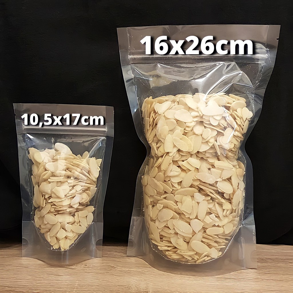 STANDING POUCH CLEAR | 50 PCS | STANDING POUHC MINUMAN ANTI BOCOR ZIPPER