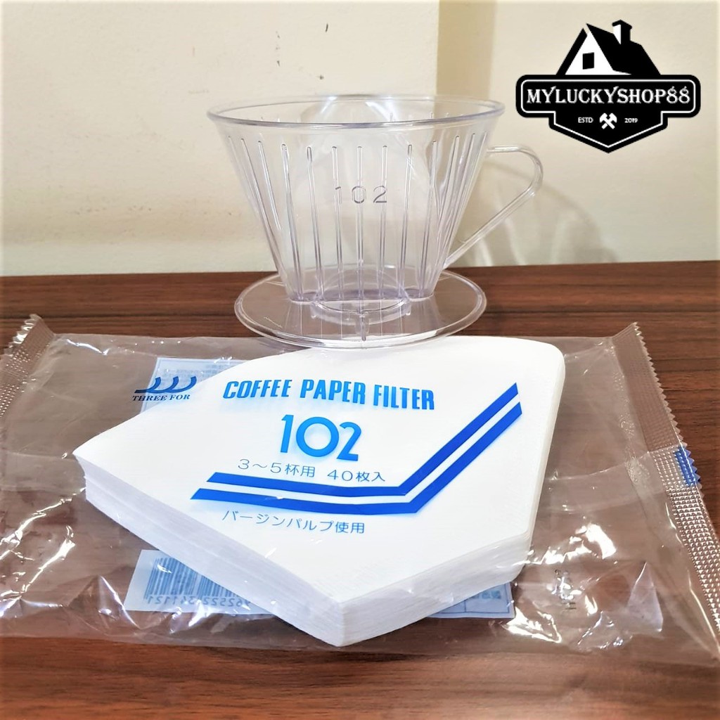 Trapesium Drip Acrylic PT102 Coffee Dripper Trap Kopi PT 102