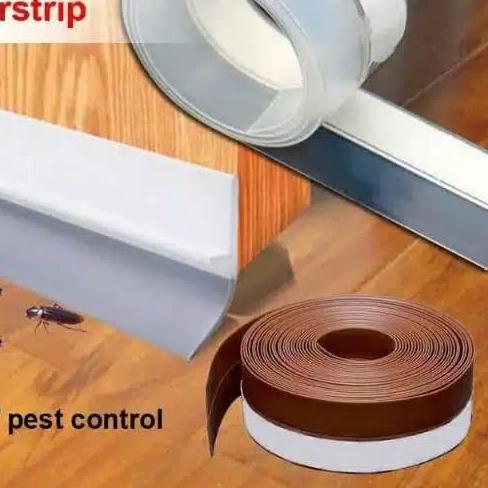 

READY Seal Strip Seal Karet Silikon 1M/5M untuk Pintu / Jendela - 5M Transparan