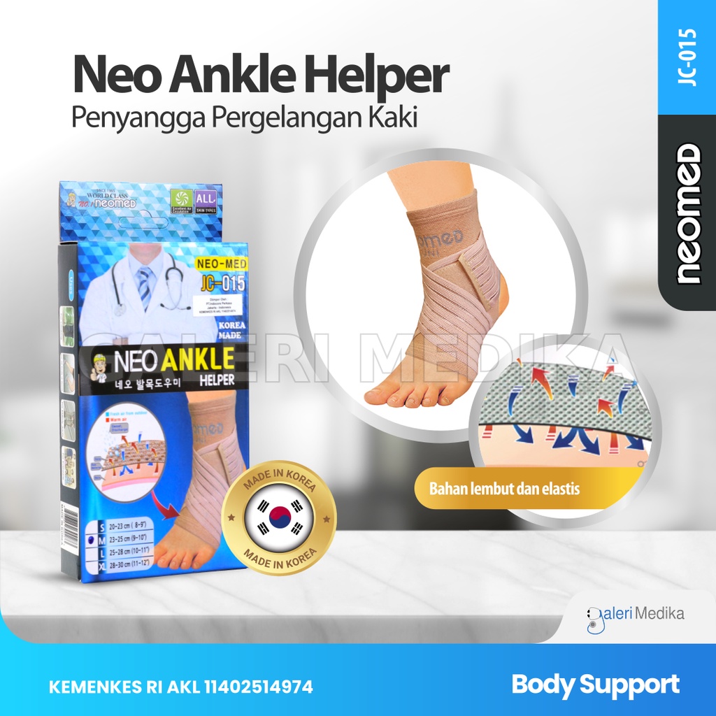 Neomed Neo Ankle Helper JC-015 - Alat Pelindung Pergelangan Kaki