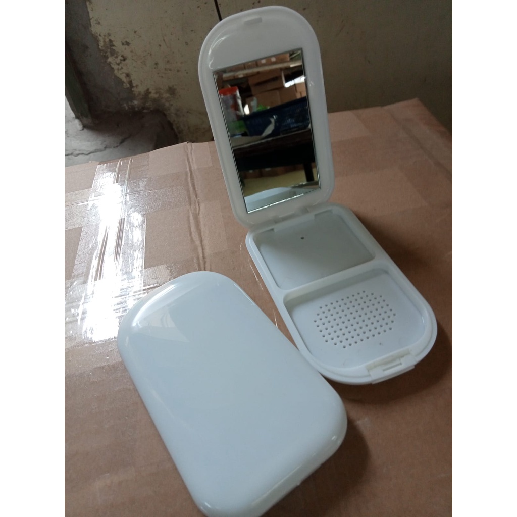 Pot Bedak Padat TWC Putih Opek/Tempat/Wadah/Kemasan kosong Kosmetik