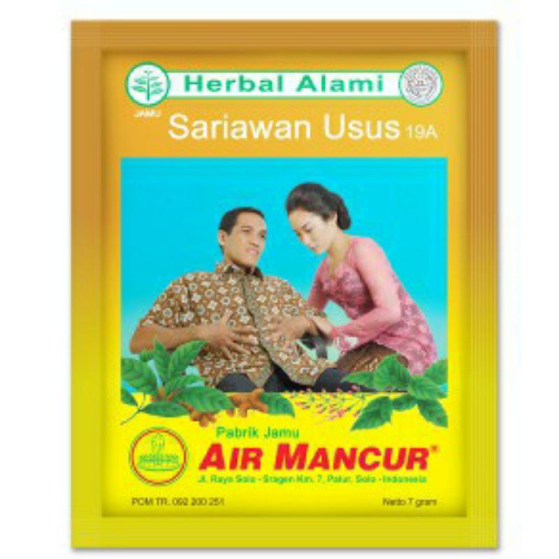 SARIAWAN USUS JAMU AIR MANCUR 19A (1 Pack isi 10 sachet)