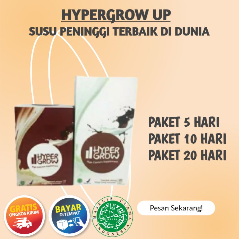 

SUSU CALSIUM PENINGGI BADAN || HYPERGROW UP PENAMBAH TINGGI ALAMI || SUSU PENINGGI BADAN
