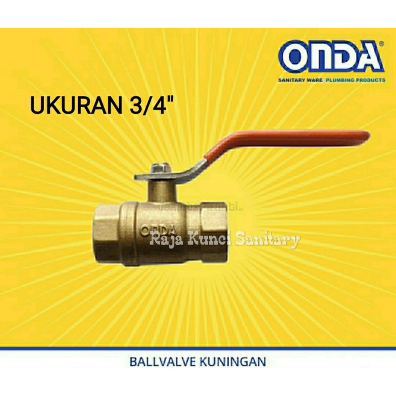 Ball Valve Onda 3/4&quot;Inch/Stop Kran Tanam Onda 3/4&quot; inch/Kran Onda