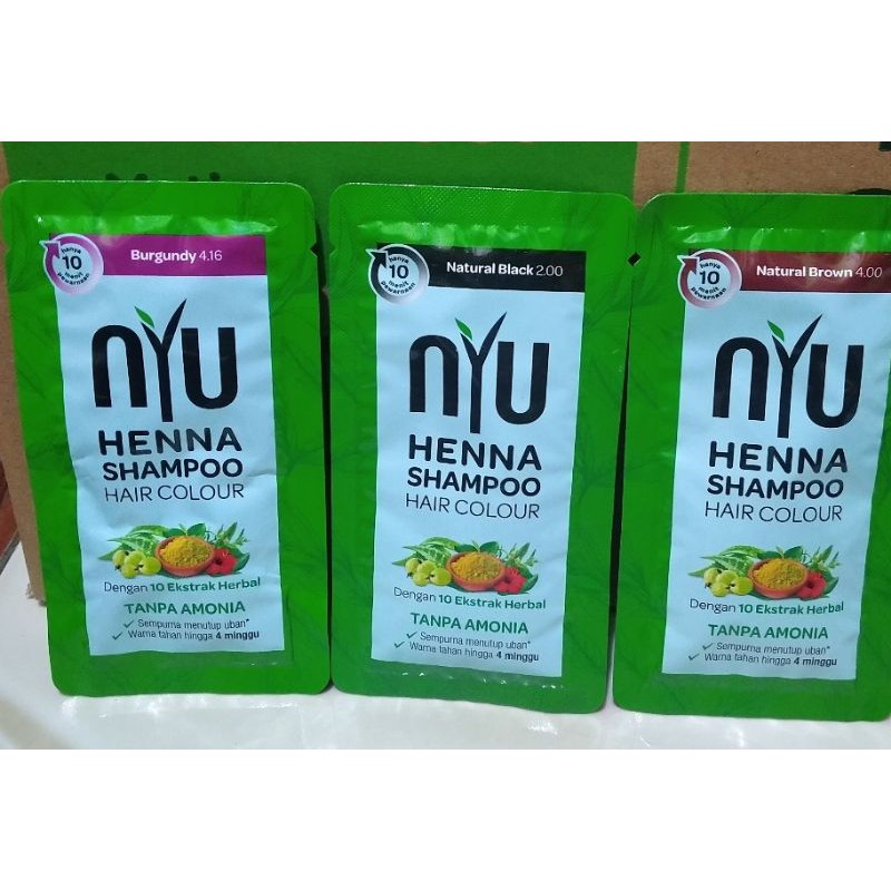 NYU HENNA SHAMPOO HAIR COLOUR 20ML